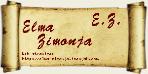 Elma Zimonja vizit kartica
